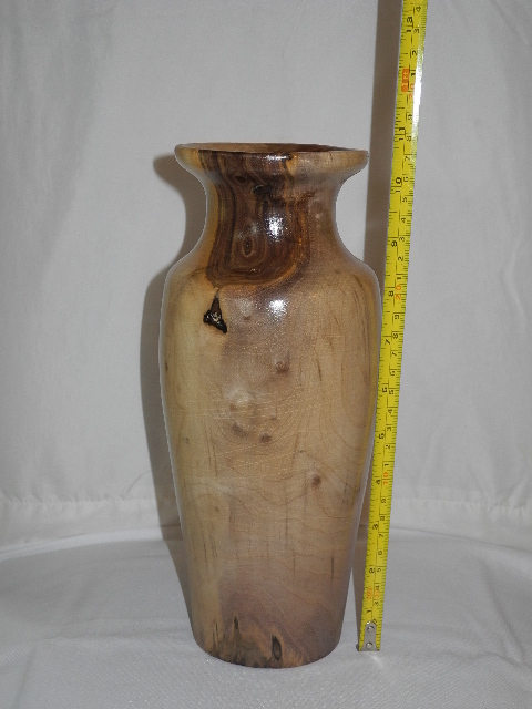 Wood Vase 11 Inches